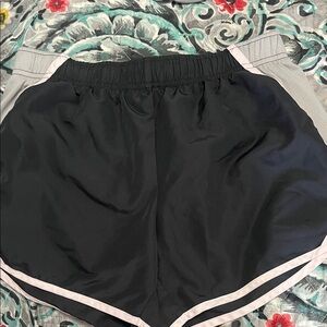 Women's Black and Gray Shorts